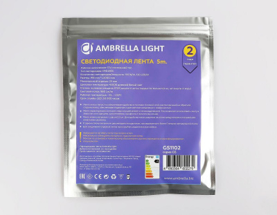 Светодиодная лента Ambrella Light 9,6W/m 120LED/m 2835SMD дневной белый 5M GS1102