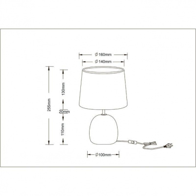 Настольная лампа Arte Lamp Titawin A5022LT-1GY