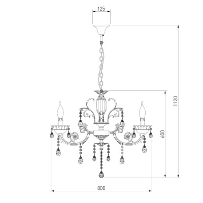Подвесная люстра Bogates 230/8 Strotskis