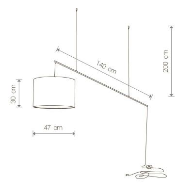 Подвесной светильник Nowodvorski Fishing Rod 9075