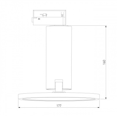 Трековый светодиодный светильник Elektrostandard Brain LTB50 12W 4200K белый a047377