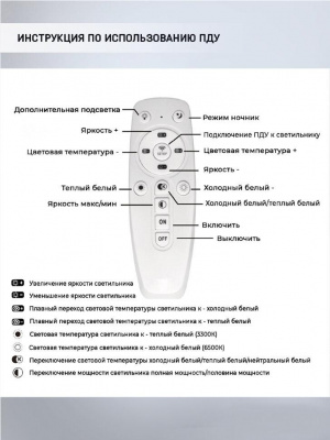 Потолочный светодиодный светильник Seven Fires Dzhanos WD7513/12C-WT-GD