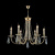 Подвесная люстра Crystal Lux Victoria SP6 Gold/Amber