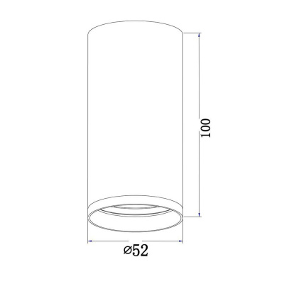 Потолочный светильник Maytoni Focus S C052CL-01B