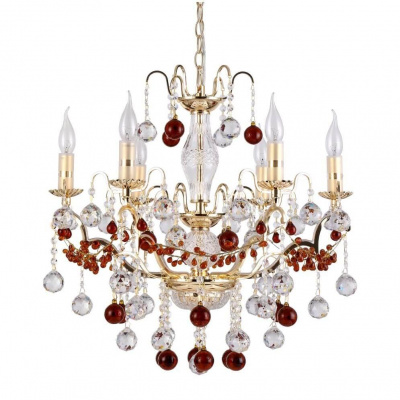 Подвесная люстра Crystal Lux FRUTA SP6 GOLD