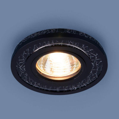 Встраиваемый светильник Elektrostandard 7020 MR16 BK/SL черный/серебро 4690389099311