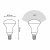 Лампа светодиодная рефлекторная Gauss E14 6W 4100K матовая 106001206