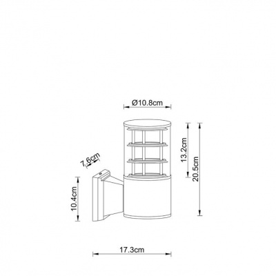 Уличный настенный светильник Arte Lamp Tokyo A5315AL-1BK