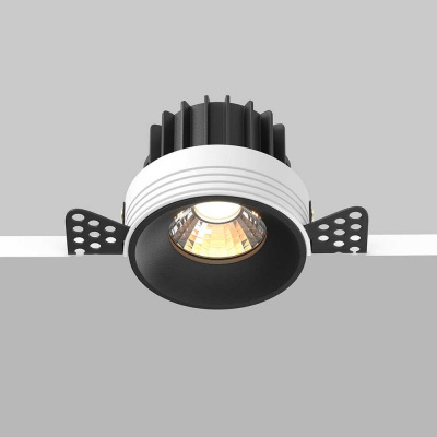 Встраиваемый светодиодный светильник Maytoni Round DL058-12W3K-TRS-B
